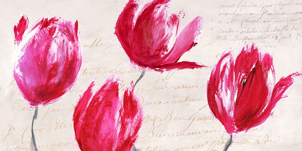 Crimson Tulips art print by Phelipau Muriel for $57.95 CAD