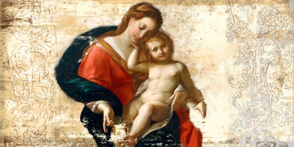 Madonna and Child-after Procaccini art print by Simon Roux for $57.95 CAD