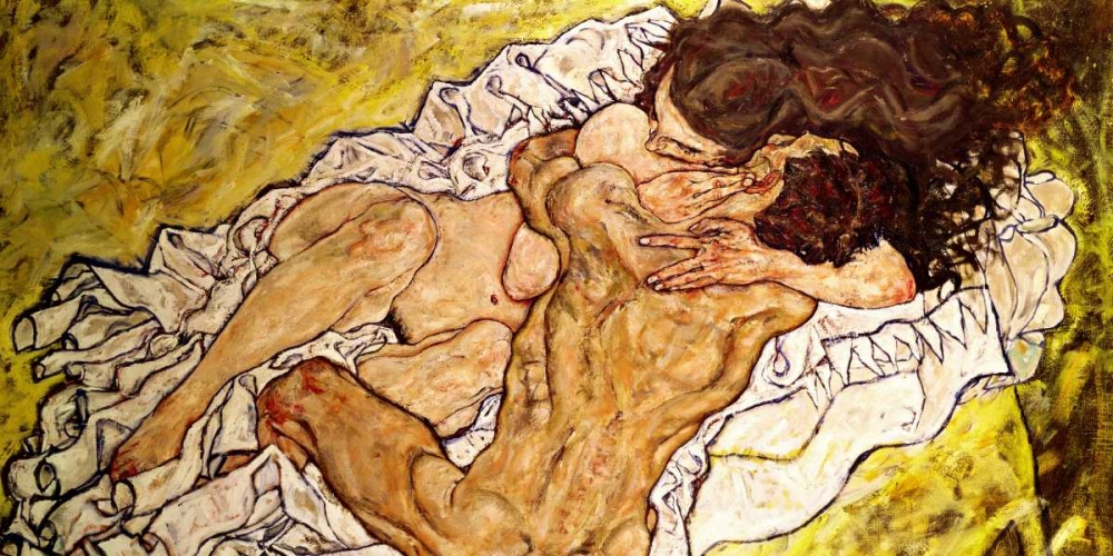 The Embrace art print by Egon Schiele for $57.95 CAD
