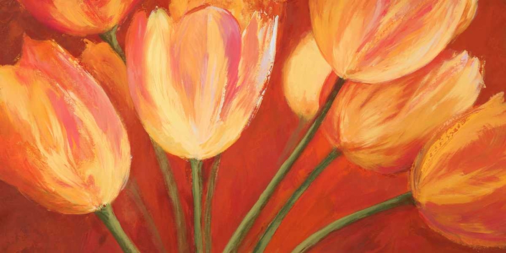 Orange Tulips art print by Silvia Mei for $57.95 CAD