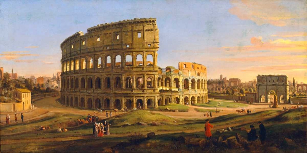 Veduta del Colosseo art print by Gaspar Van Wittel for $57.95 CAD