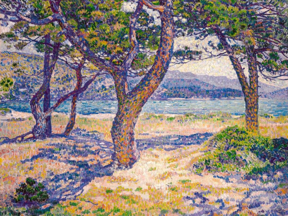 The Mediterranean at Le Lavandou art print by Theo Van Rysselberghe for $57.95 CAD