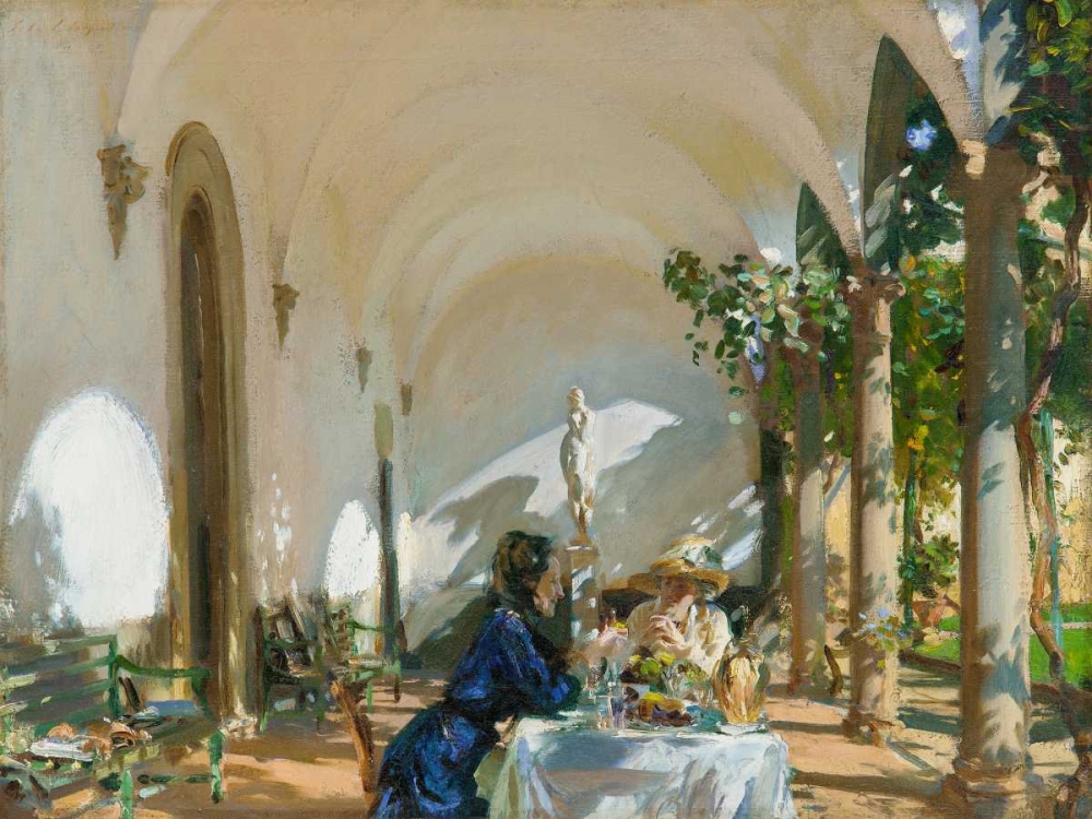 Breakfast in the Loggia art print by John Singer Sargent for $57.95 CAD