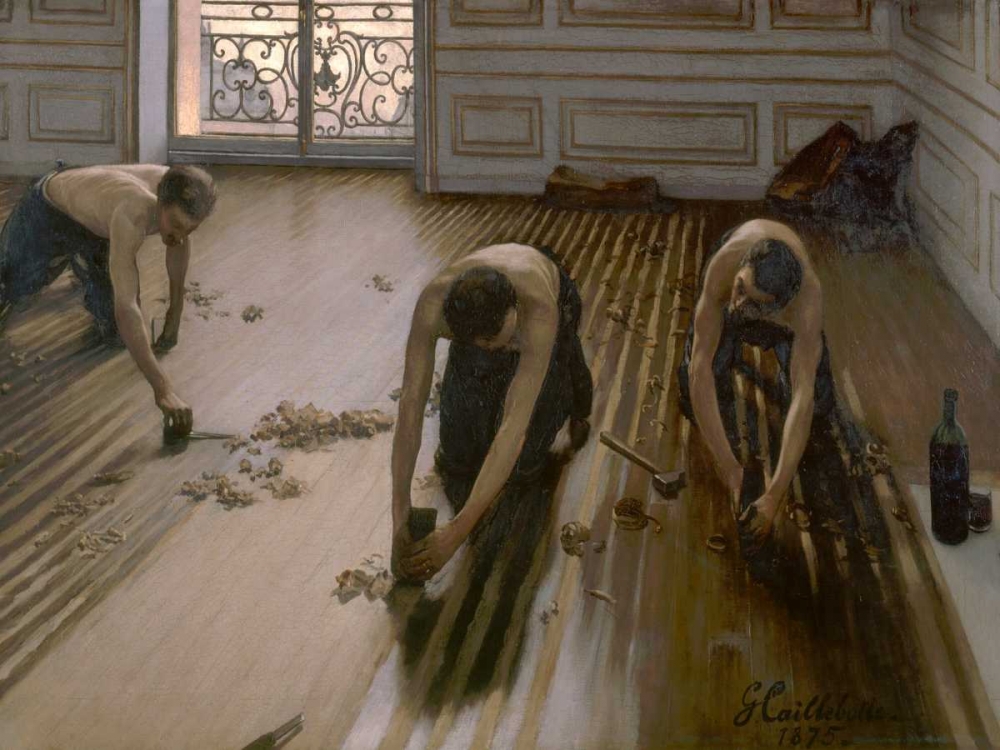 The Floor Planers art print by Gustave Caillebotte for $57.95 CAD