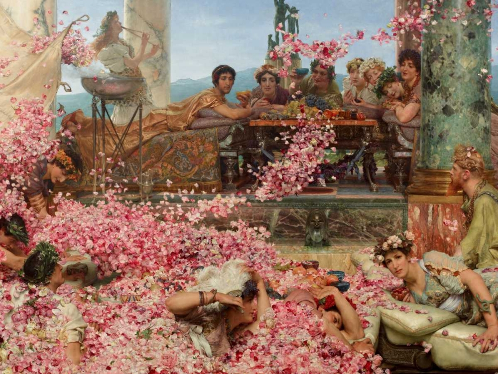 The Roses of Heliogabalus art print by Sir Lawrence Alma-Tadema for $57.95 CAD