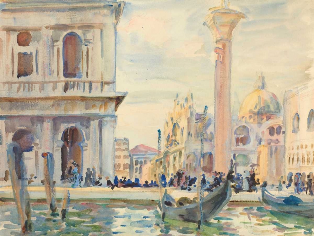 The Piazzetta  art print by John Singer Sargent for $57.95 CAD