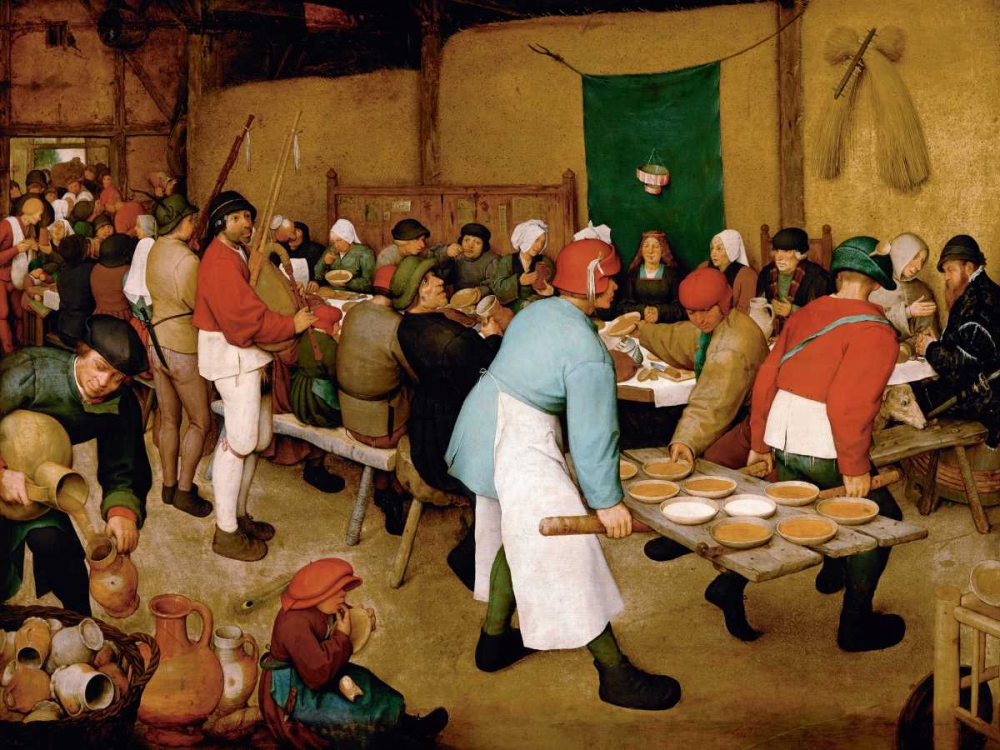 Peasant Wedding art print by Pieter Bruegel the Elder for $57.95 CAD