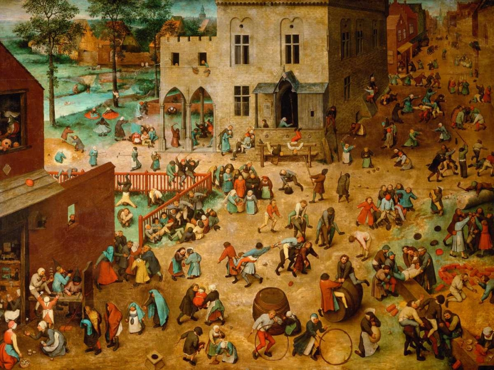 ChildrenΓÇÖs Games art print by Pieter Bruegel the Elder for $57.95 CAD