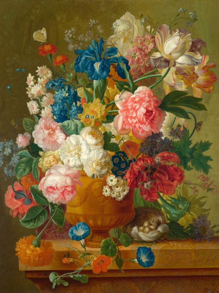 Flowers in a vase art print by Ambrosius Bosschaert the Elder for $57.95 CAD