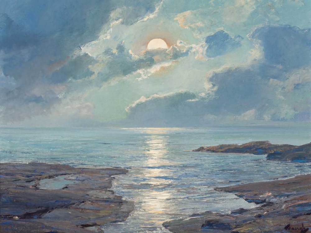 The risen moon art print by Frederick Judd Waugh for $57.95 CAD