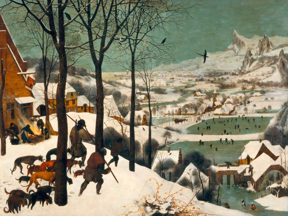 Hunters in the Snow (Winter) art print by Pieter Bruegel the Elder for $57.95 CAD
