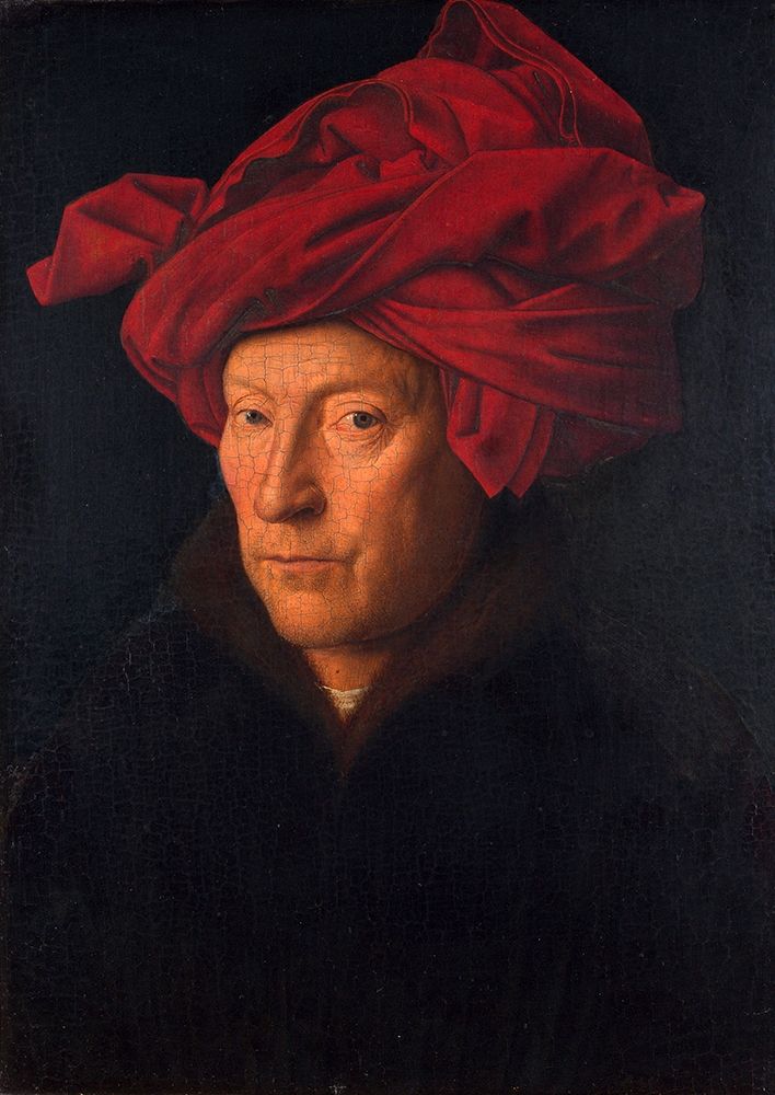 Portrait of a Man in a Turban art print by Jan Van Eyck for $57.95 CAD