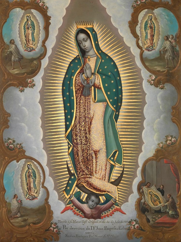 The Virgin of Guadalupe with the Four Apparitions art print by Nicolas Enriquez for $57.95 CAD