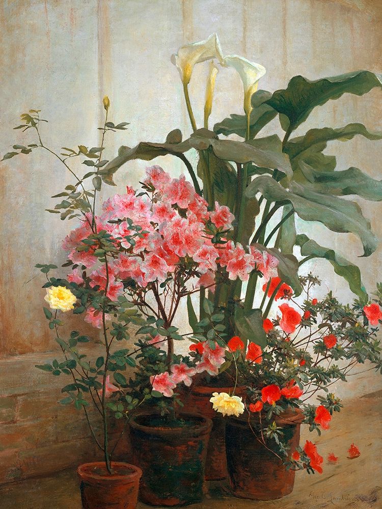 Side of a Greenhouse art print by George Cochran Lambdin for $57.95 CAD
