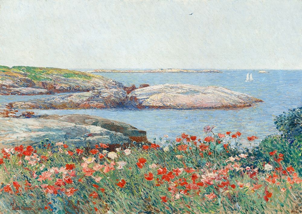 Poppies- Isles of Shoals art print by Frederick Childe Hassam for $57.95 CAD