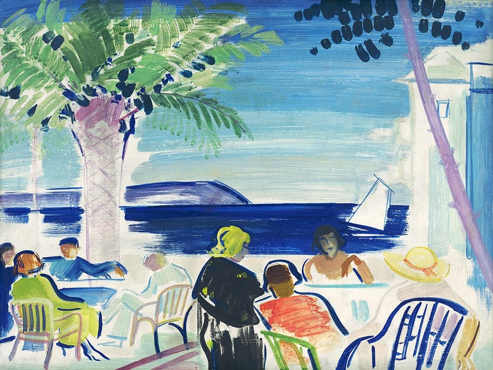 French Riviera, 1920 art print by Janos Vaszary for $57.95 CAD