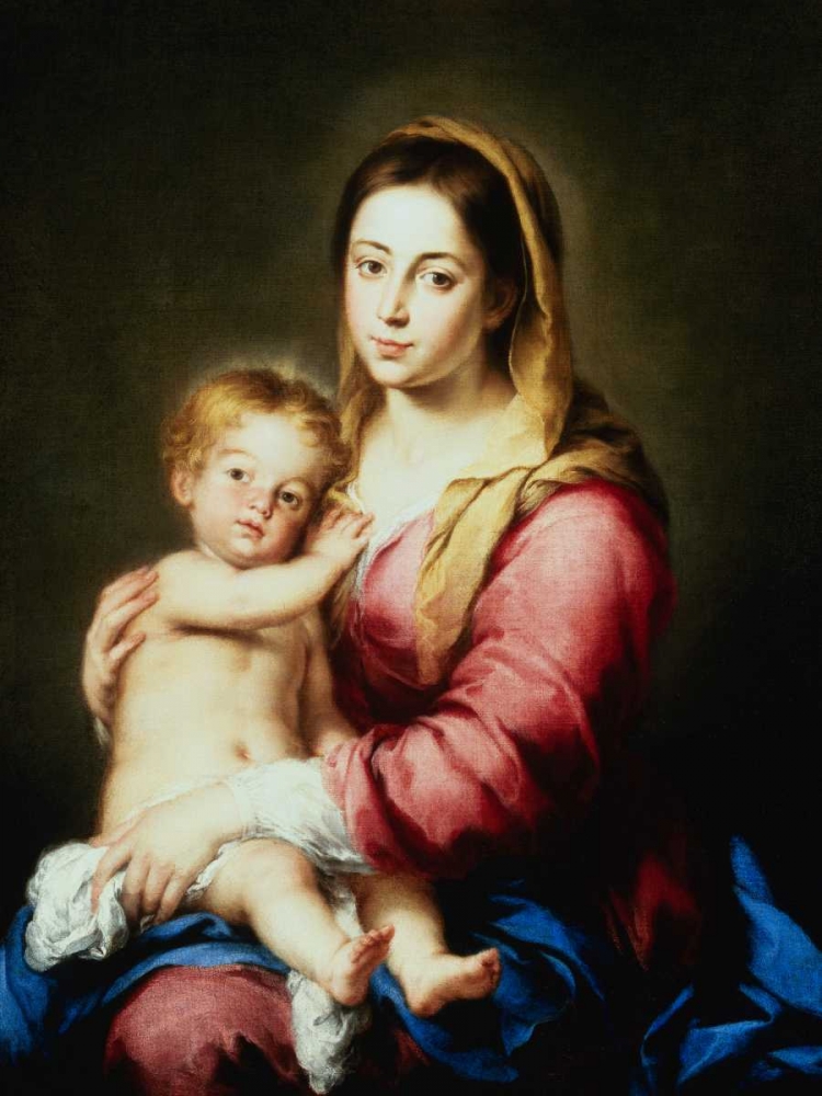 The Virgin and Child art print by Bartolome Esteban Murillo for $57.95 CAD