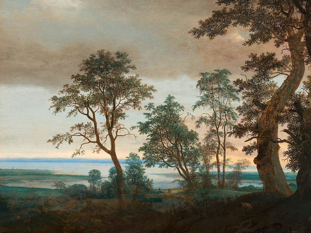 River Landscape, seen through the Trees, c. 1638 art print by Cornelis Vroom for $57.95 CAD