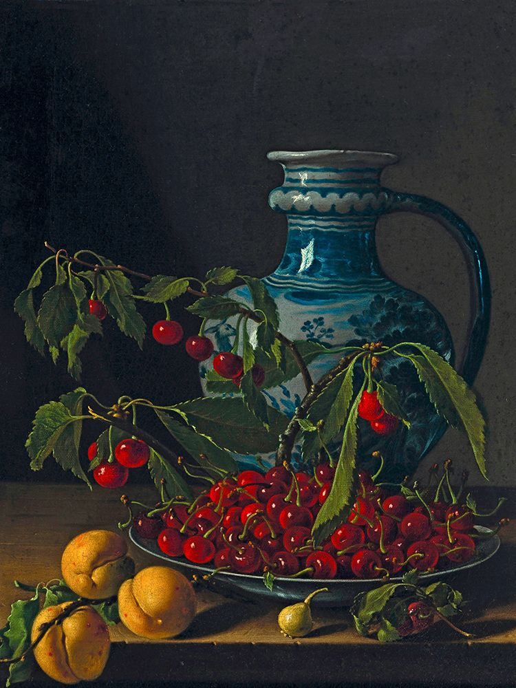 Still Life with Fruit and Jug, c. 1773 art print by Luis Egidio Melendez for $57.95 CAD