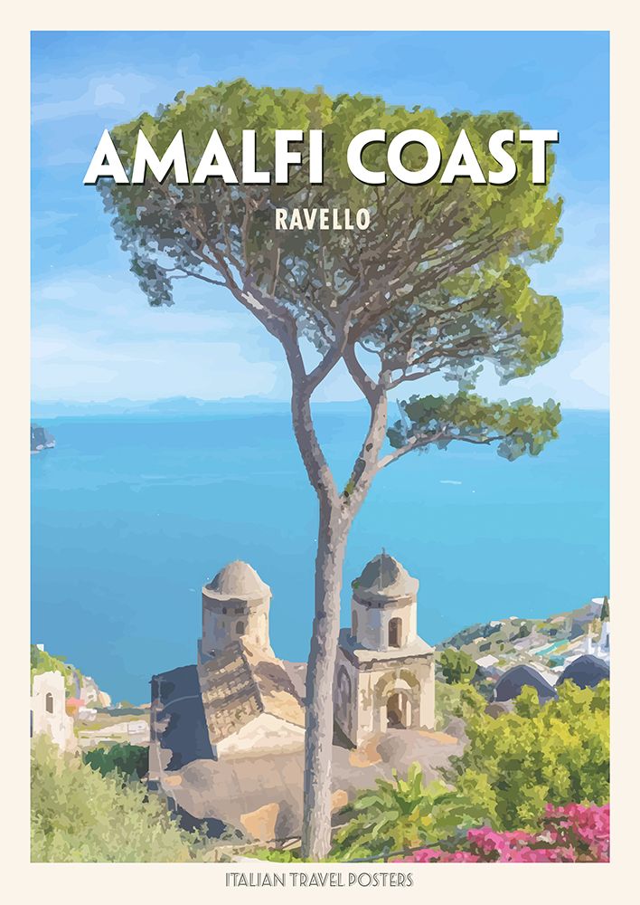 Amalfi Coast: Ravello art print by Atelier Deco for $57.95 CAD