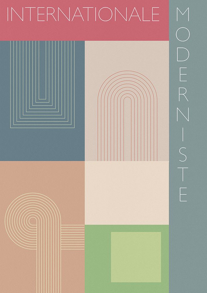 Internationale Moderniste art print by Atelier Deco for $57.95 CAD