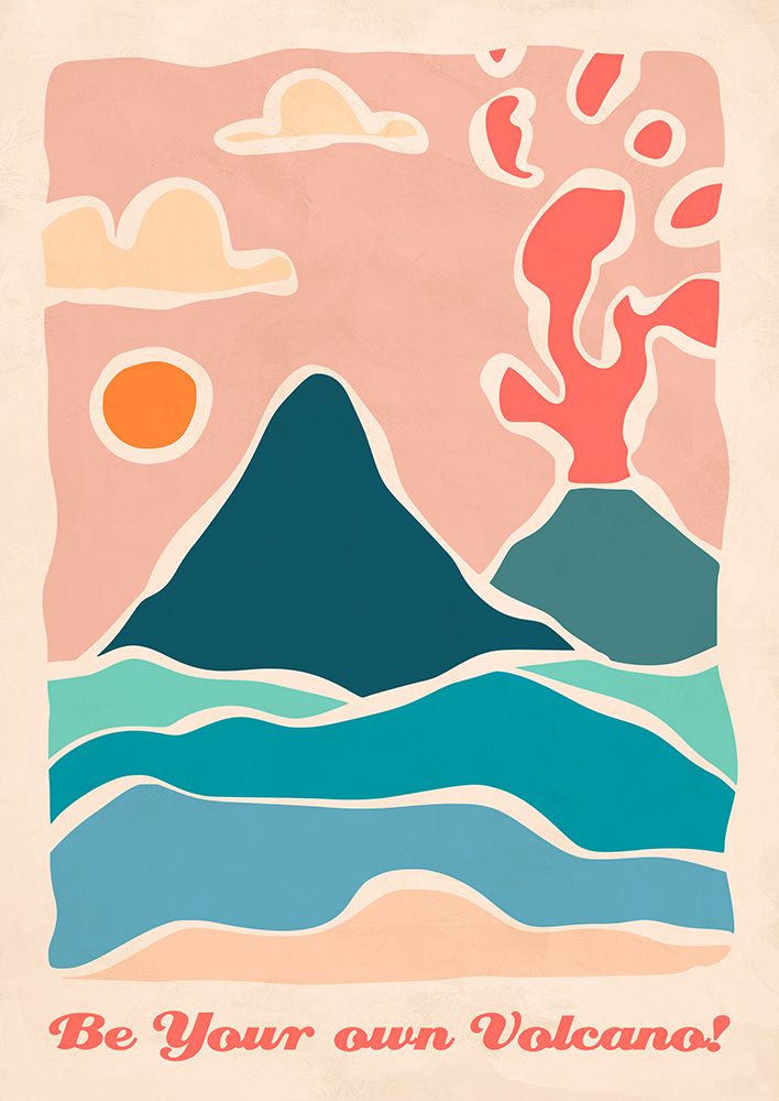 Be your own volcano art print by Atelier Deco for $57.95 CAD