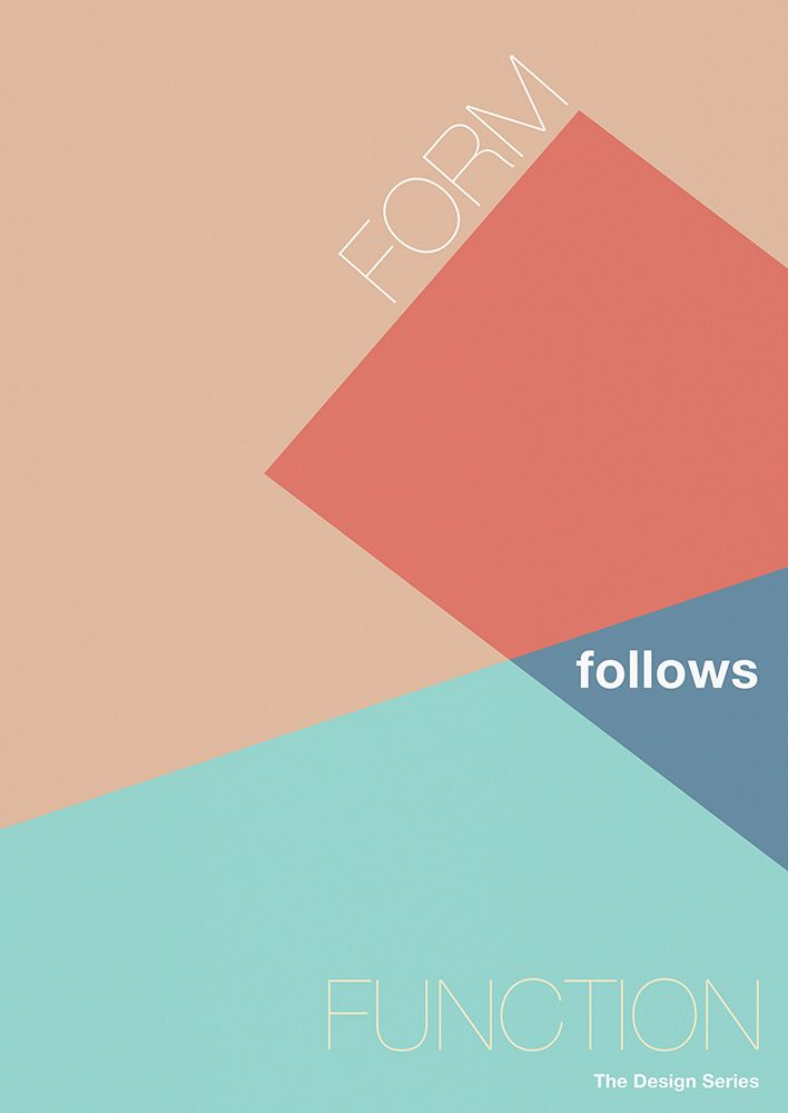 The Design Series: Form follows Function art print by Atelier Deco for $57.95 CAD