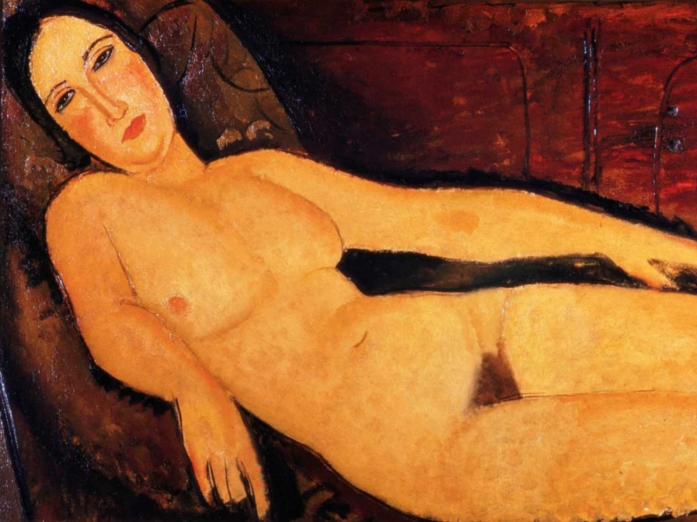 Nude on a Divan art print by Amedeo Modigliani for $57.95 CAD
