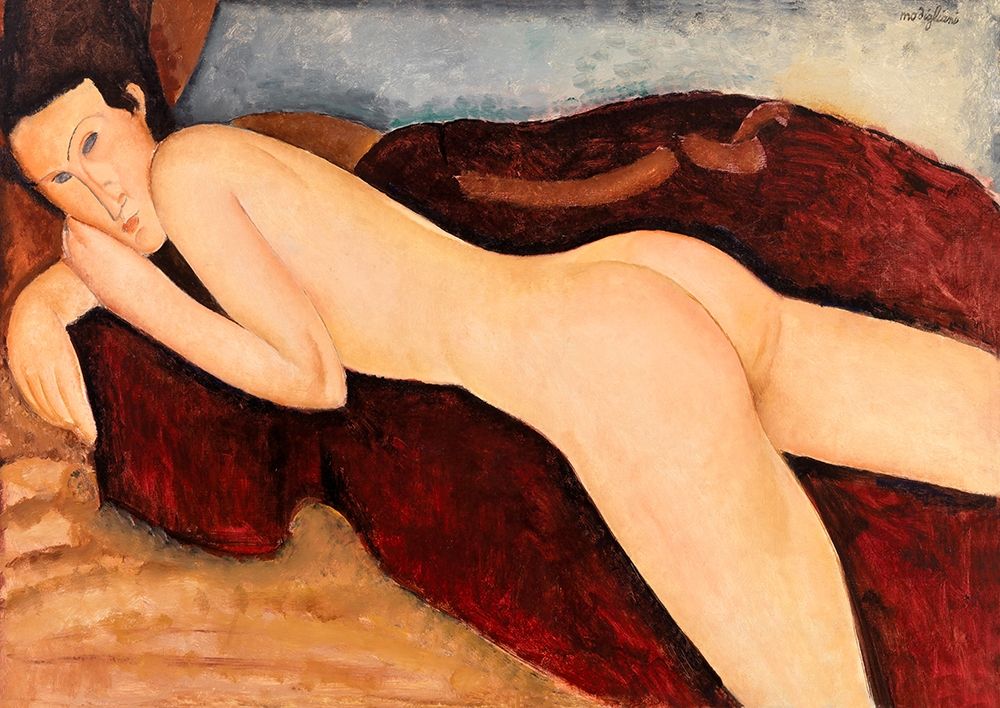 Reclining Nude from the Back art print by Amedeo Modigliani for $57.95 CAD