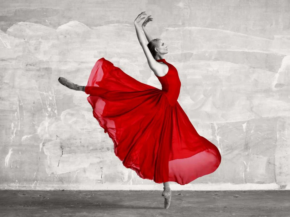 Ballerina in Red art print by Haute Photo Collection for $57.95 CAD