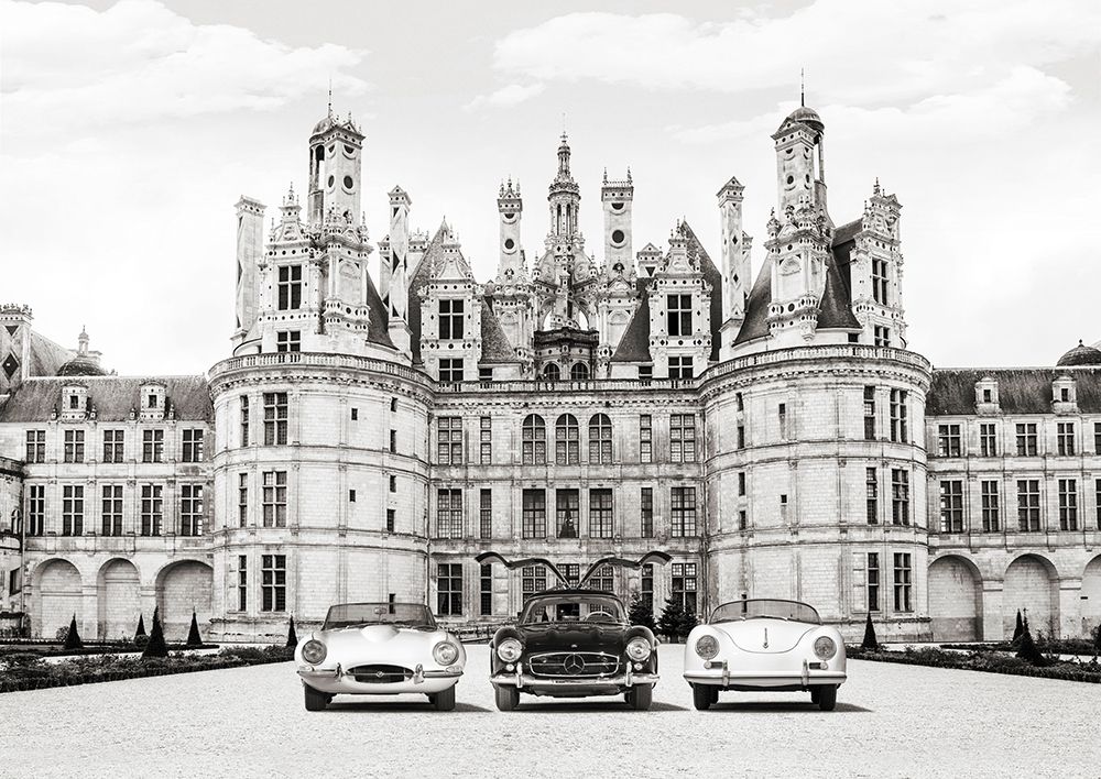 Vintage Roadsters at French Castle art print by Gasoline Images for $57.95 CAD