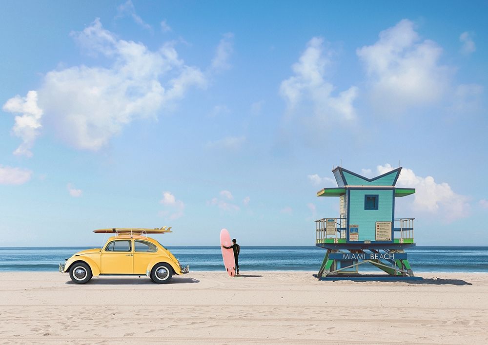 Waiting for the Waves-Miami Beach art print by Gasoline Images for $57.95 CAD