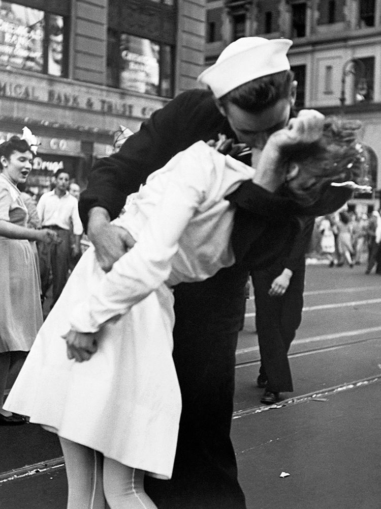 Kissing the War Goodbye in Times Square - 1945 art print by Victor Jorgensen for $57.95 CAD