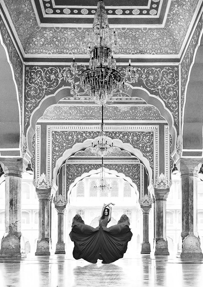 Palace In Jaipur, India (BW) art print by Pangea Images for $57.95 CAD
