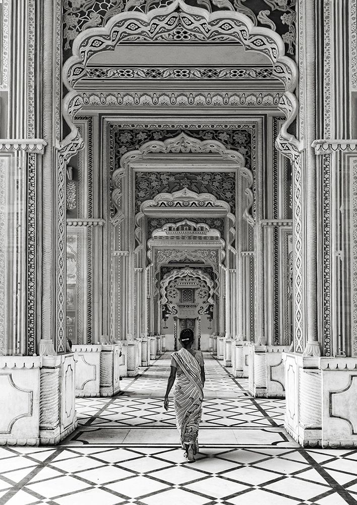 Patrika Gate, Jaipur, India (BW) art print by Pangea Images for $57.95 CAD
