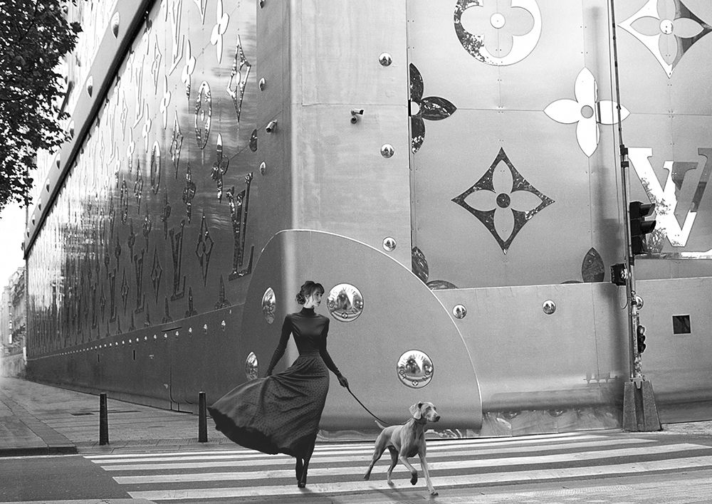 Walking in Paris art print by Julian Lauren for $57.95 CAD