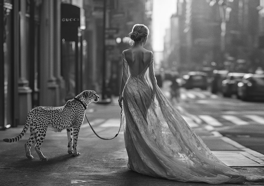 Strolling around, NYC art print by Julian Lauren for $57.95 CAD