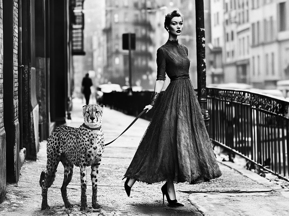 Walking the pet in London, 1950 art print by Haute Photo Collection for $57.95 CAD