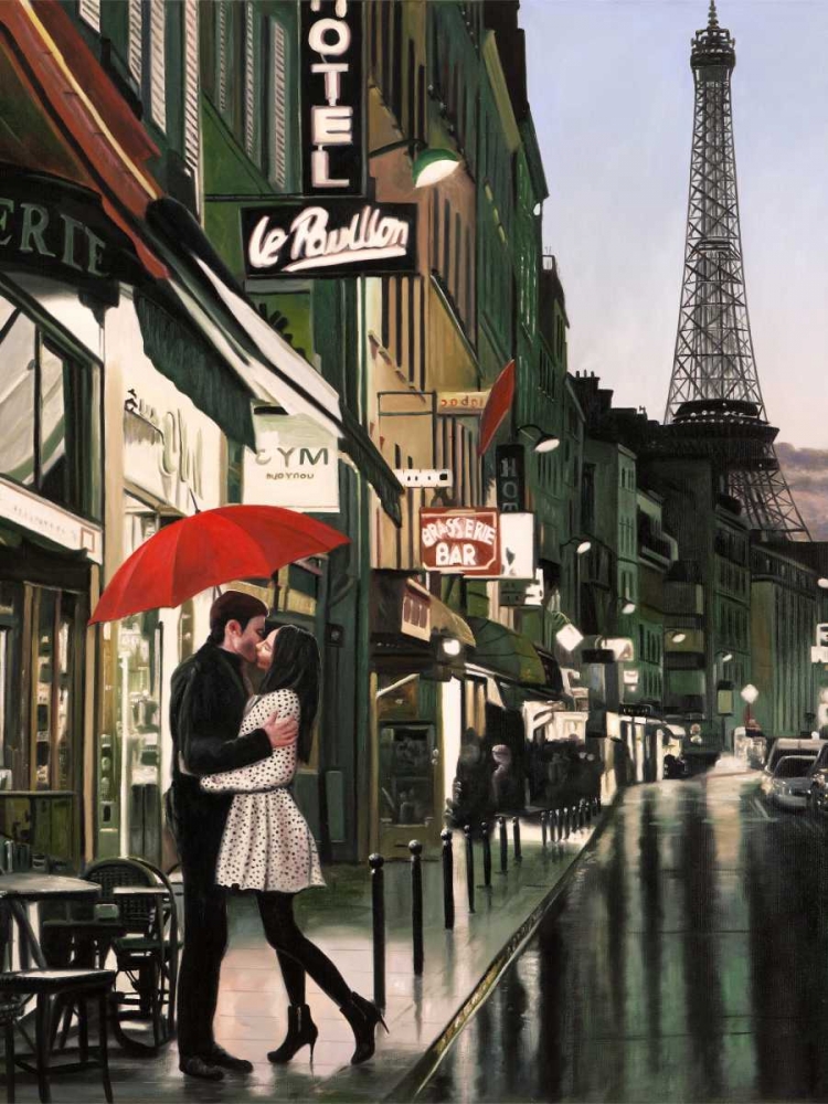 Romance in Paris art print by Pierre Benson for $57.95 CAD