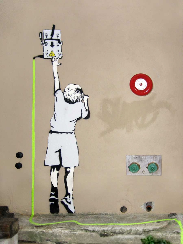Boy â€“ North 6th Avenue, NYC (graffiti attributed to Banksy) art print by Anonymous (attributed to Banksy) for $57.95 CAD