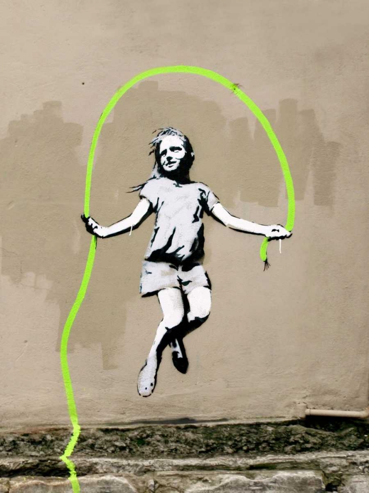 Girl â€“ North 6th Avenue, NYC (graffiti attributed to Banksy) art print by Anonymous (attributed to Banksy) for $57.95 CAD