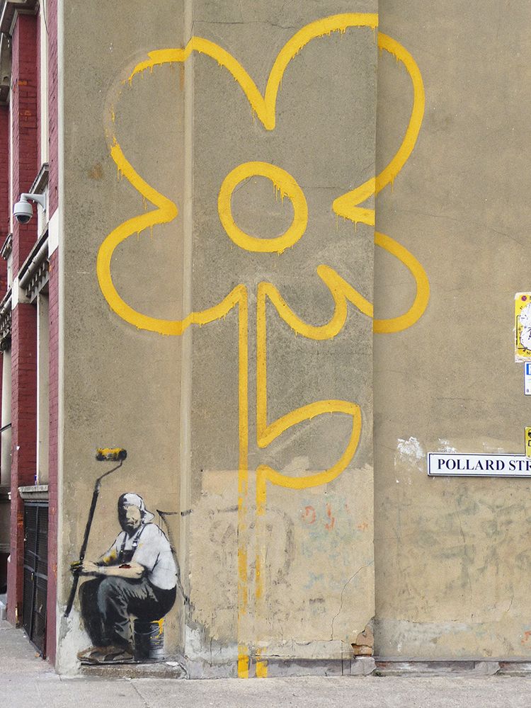 Pollard Street - London (graffiti attributed to Banksy) art print by Anonymous (attributed to Banksy) for $57.95 CAD