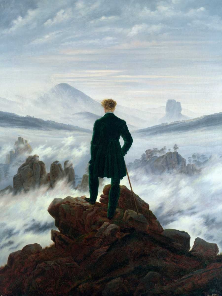 Wanderer Above the Sea of Fog art print by Caspar David Friedrich for $57.95 CAD