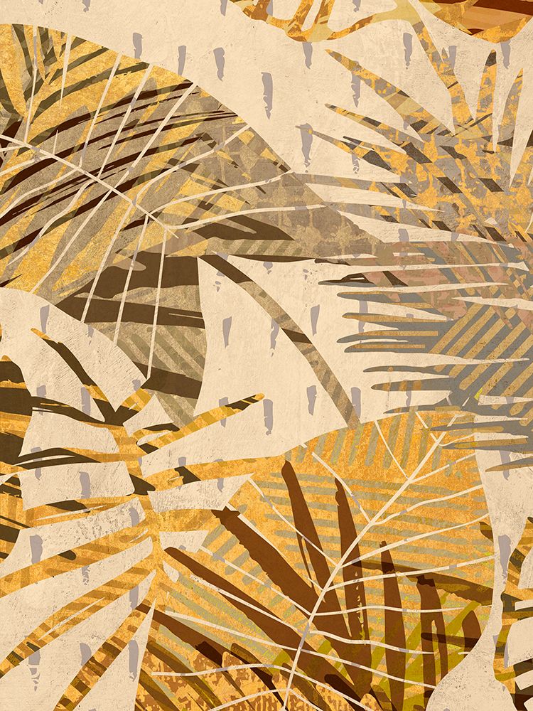 Golden Palms Panel I art print by Eve C. Grant for $57.95 CAD