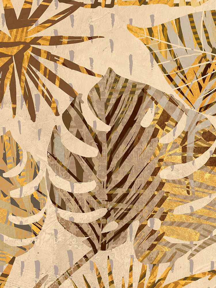 Golden Palms Panel III art print by Eve C. Grant for $57.95 CAD