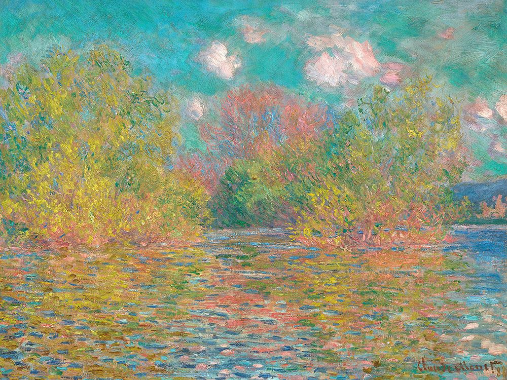 La Seine pres de Giverny, 1888 art print by Claude Monet for $57.95 CAD