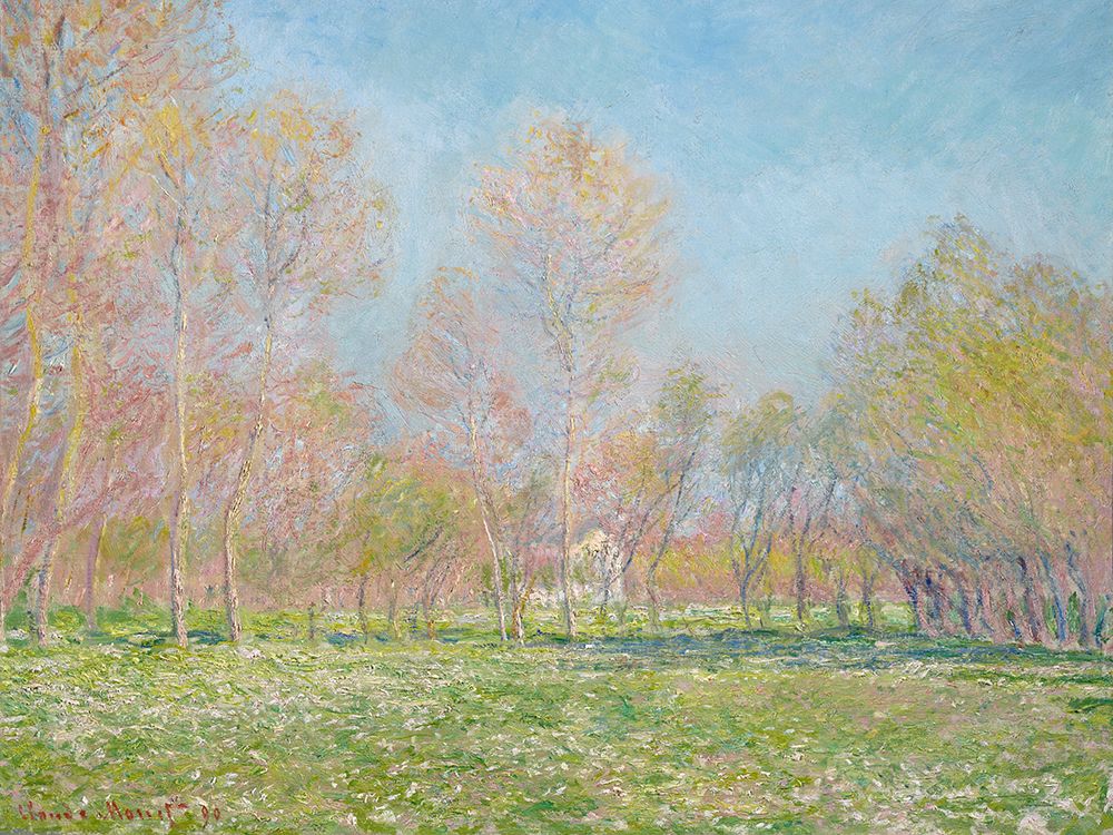 Spring in Giverny, 1890 art print by Claude Monet for $57.95 CAD
