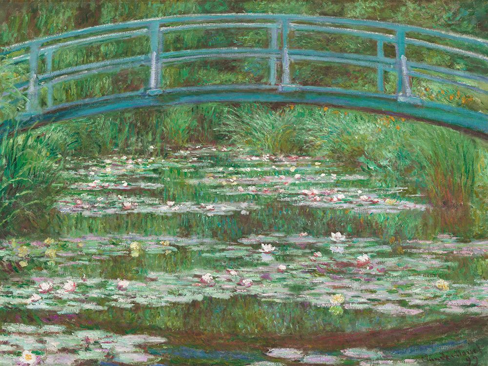 Water Lily Pool art print by Claude Monet for $57.95 CAD