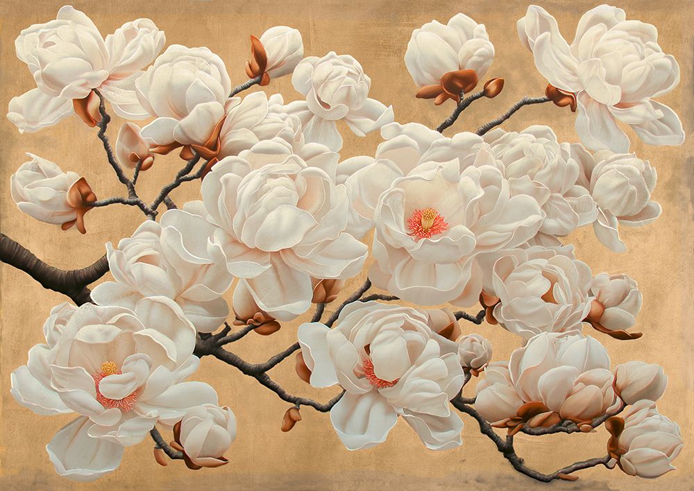 Magnolia (Gold) art print by Remy Dellal for $57.95 CAD