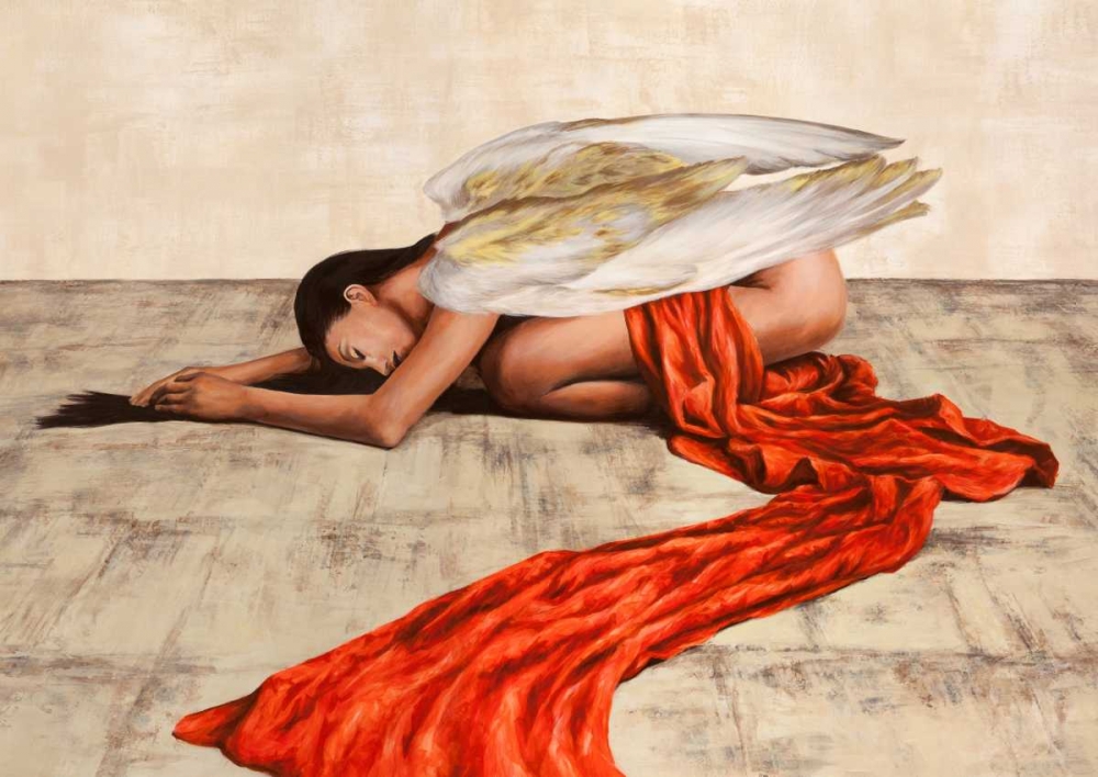 Reclined Angel art print by Sonya Duval for $57.95 CAD